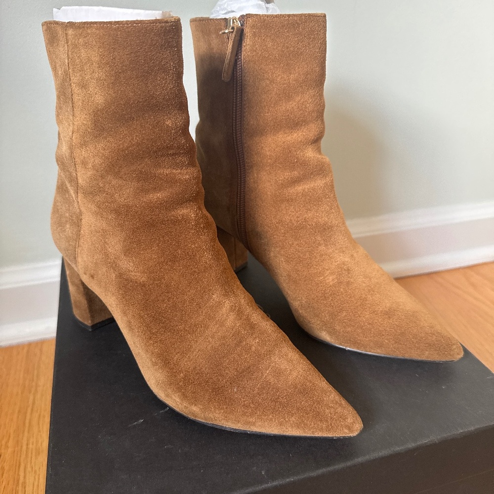 J Crew Pointed Toe Sadie Boots in Suede